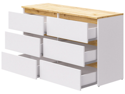 Комод-30  Белый/Кр.золотой