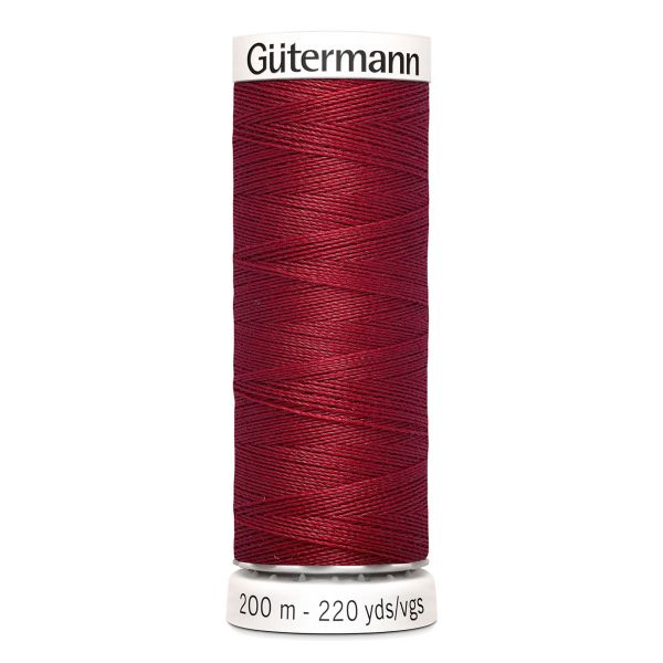 Нитки универсальные Gutermann Sew-all 100 (200 метров), 5 кат. | 367 т.красный