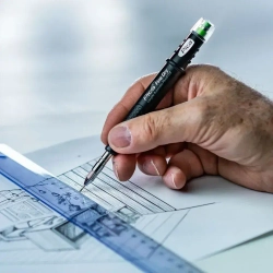 PICA-MARKER 7070 Строительный карандаш автоматический Pica FINE Dry с грифелем 0,9 мм без блистера / 9756 3005 Fplus