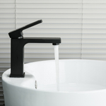 Смеситель для раковины 35к G1017-6 GAPPO литой, п/гайку, ЧЕРНЫЙ