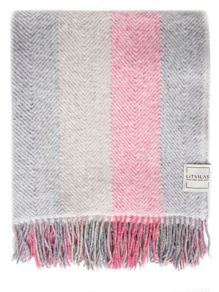 Плед NEMAN 5-01  из шерсти монгольских ягнят AVINAMAS