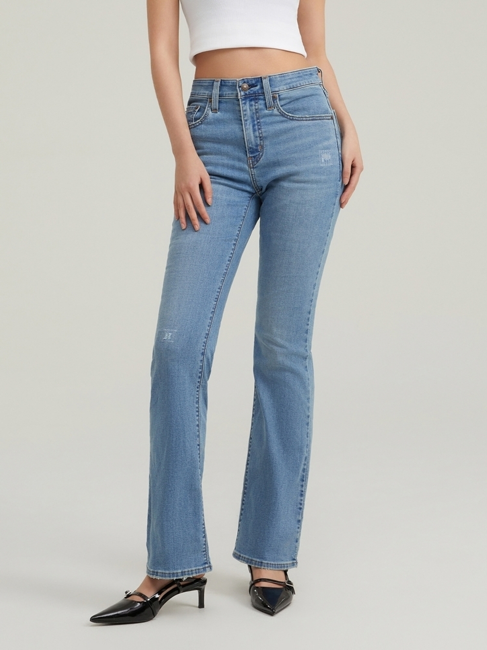 Женские джинсы клеш с завышенной талией Levi's 725 High Rise Bootcut 18759-0230