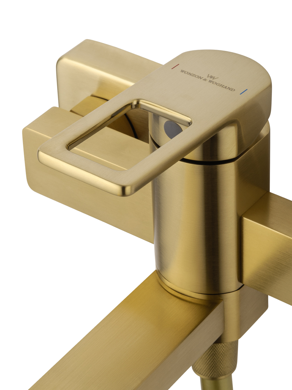Смеситель для ванны с душем WONZON & WOGHAND FRAME, Брашированное золото (WW-88639010-BG)