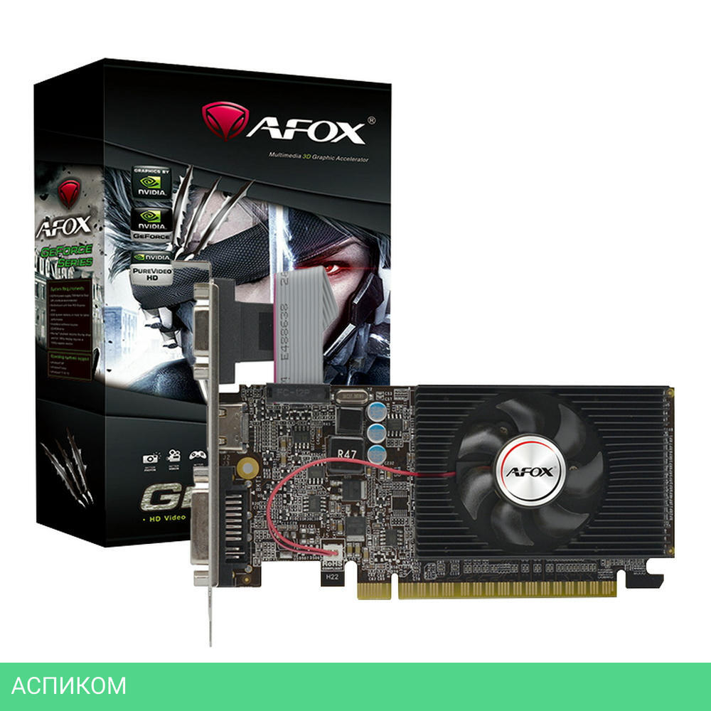 Видеокарта AFOX GeForce GT 610 1GB (AF610-1024D3L7-V6)
