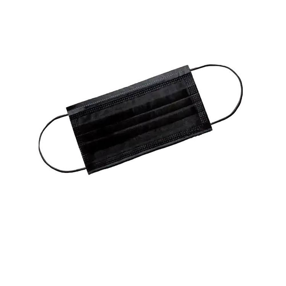 Маска гигиеническая 4-х слойная черная (50 шт/уп)