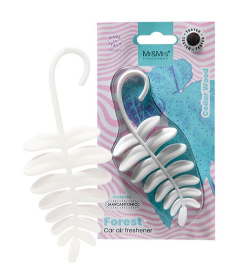 Аромадекор для автомобиля и дома FOREST FERN ЛИСТИК (кедр) в блистере, Mr&Mrs Fragrance