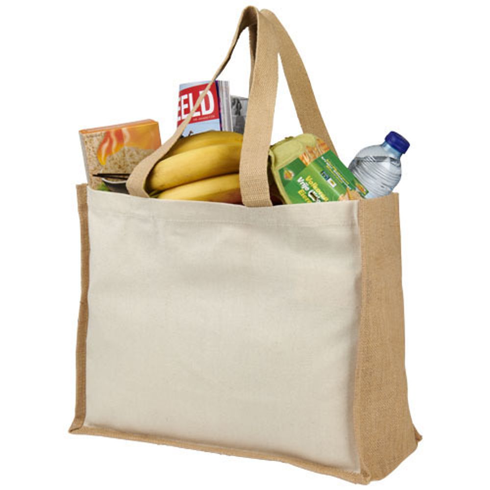 Сумка-тоут Varai для покупок из холщового хлопка и джута (плотность 320 г/м²)