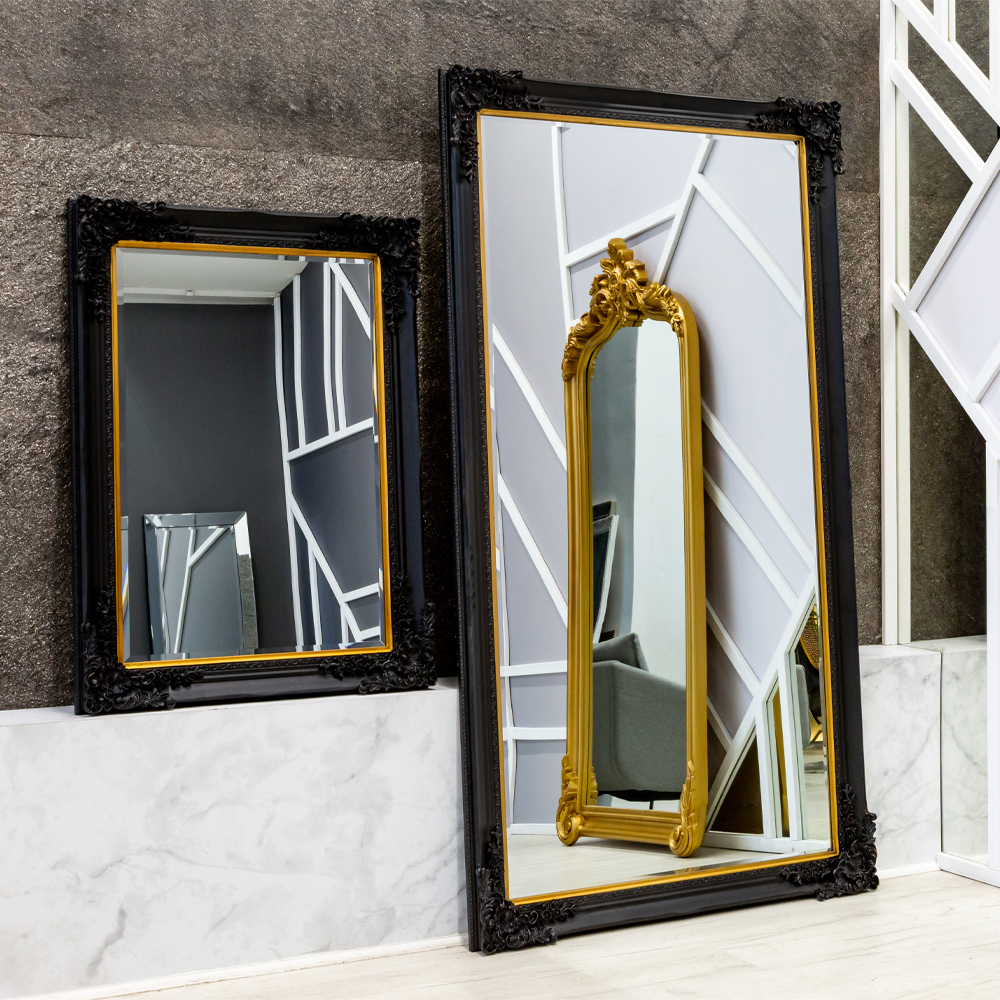 Зеркало настенное Объект мечты Зазеркалье Моррис блэк версия L OM-21052605