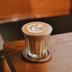 Чашка 90 мл кофейная без ручки ZINC Barista d 7 см h6,8 см стекло P.L. Barbossa [1]