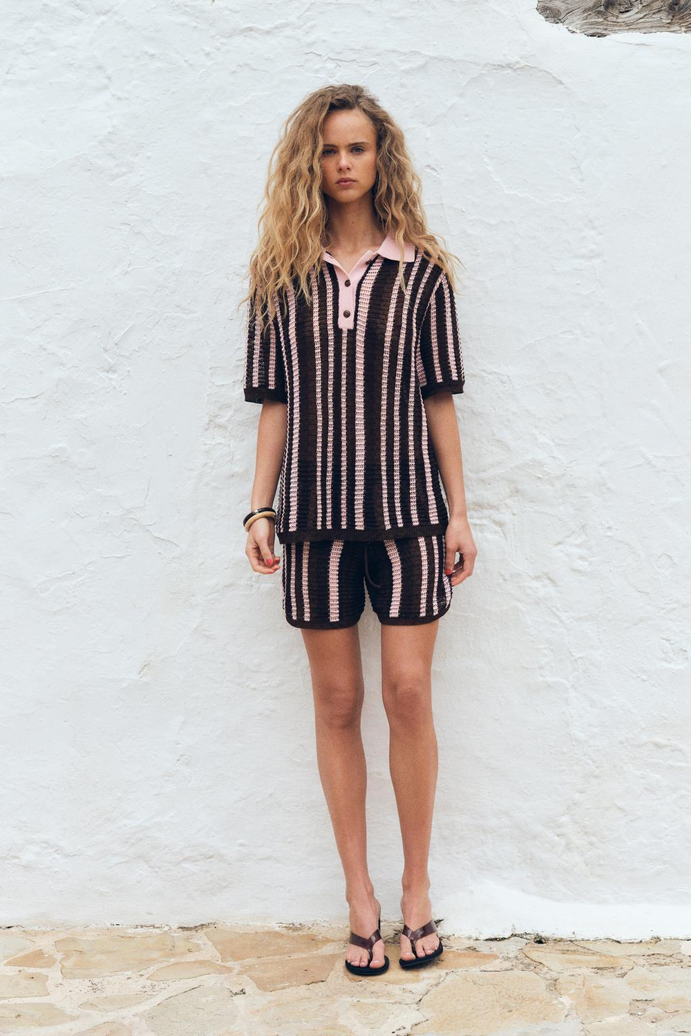 ZARA СВИТЕР В СТИЛЕ ПОЛО, РАЗНОЦВЕТНЫЙ