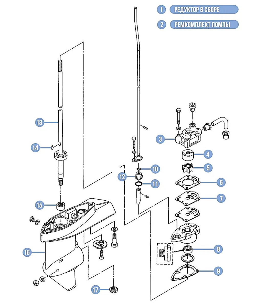 Hidea HD T5-03000300 Крыльчатка водяной помпы 369-65021-0