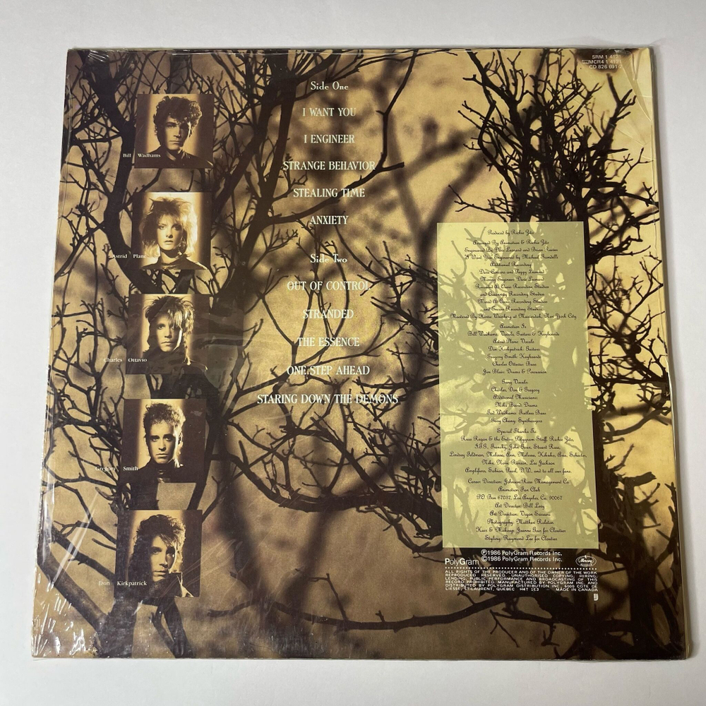 Винтажная виниловая пластинка LP Animotion Strange Behavior (Канада 1986)