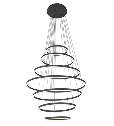 08537,19(4000K) Люстра димм. Тор черный Led 284W