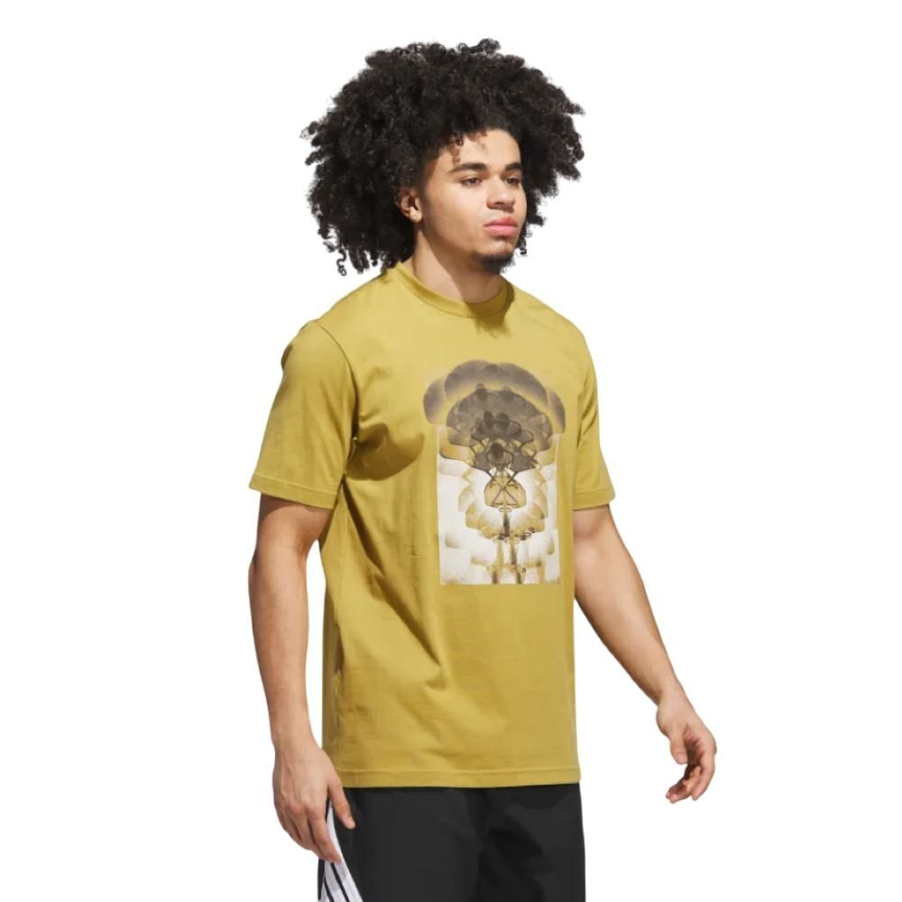 Баскетбольная футболка adidas Kaleidoscope Hoop Graphic Yellow T-Shirt