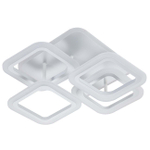 Светодиодный светильник 55+18Вт, 4587Лм, 3000К-6000К,Ra>80, ИК-пульт, плавная регулировка мощности, изменение цветовой температуры, ночник, металл/акрил, белый