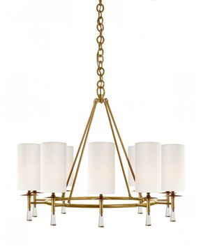 Золотая люстра “Валенте”