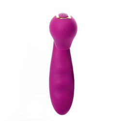 Вакуумный стимулятор BeYourLover Tara с LED-дисплеем и двойным нагревом, фиолетовый