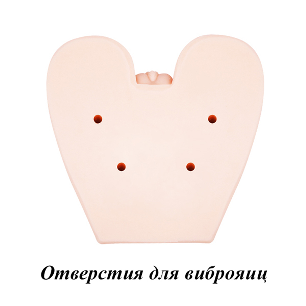 Вибромастурбатор 18,5х18,5х8,5см (вагина и анус) Baile Crazy Bull Realistic Vagina and Anal BM-009173Z-1