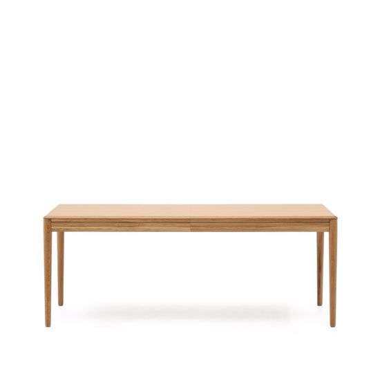 Раздвижной стол Lenon из натурального массива дуба и шпона 200(280)x90