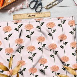 Ткань оксфорд 210 цветочные линии