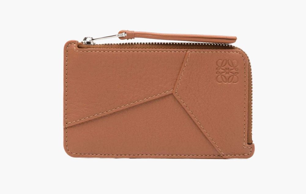 Loewe Puzzle Anagram-Motif Leather Wallet &quot;Caramel Brown&quot;