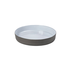 Тарелка 24см Costa Nova Lagoa Eco-Grés серо-белая