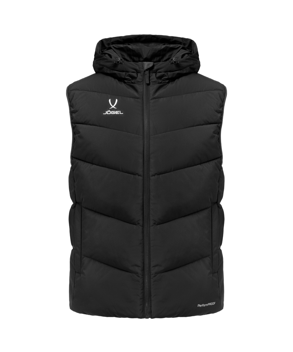 Жилет утепленный c капюшоном JÖGEL ESSENTIAL PerFormPROOF Padded Hooded Vest, черный, детский
