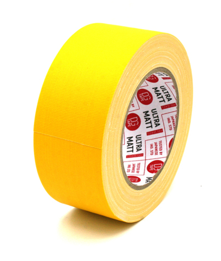 Клейкая лента Gaffer Tape@ultraMATT - Гаффа тейп 50мм/25м - Желтый  (DEEP YELLOW)