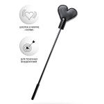 Черный стек 35см со шлепком в форме сердца ToyFa Anonymo 310008