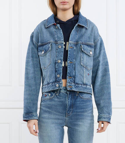 Джинсовая куртка THXSM DNM STRAIGHT JKT HERO IND Tommy Hilfiger - голубой(WW0WW39101)