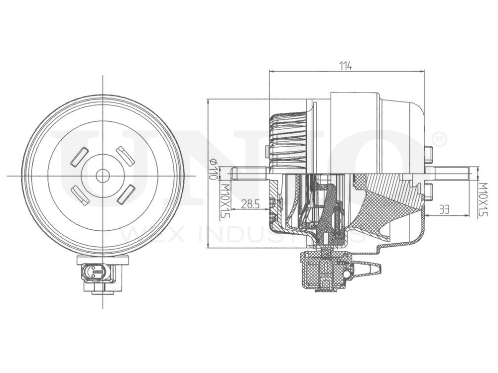 Опора двигателя передняя правая UNIO RMP-15014