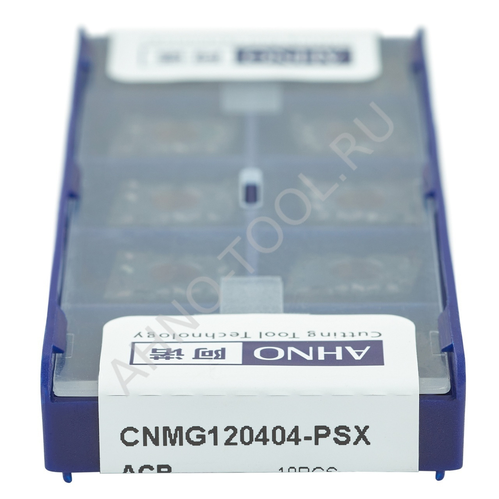 Пластина твердосплавная ISO CNMG120404-PSX ACP10E  AHNO по стали, чистовая