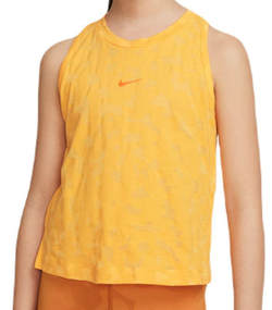 Футболка для девочки теннисная Nike Dri-Fit One Tank - Оранжевый