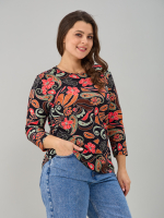 Лонгслив ЛНв-306/черный-этника