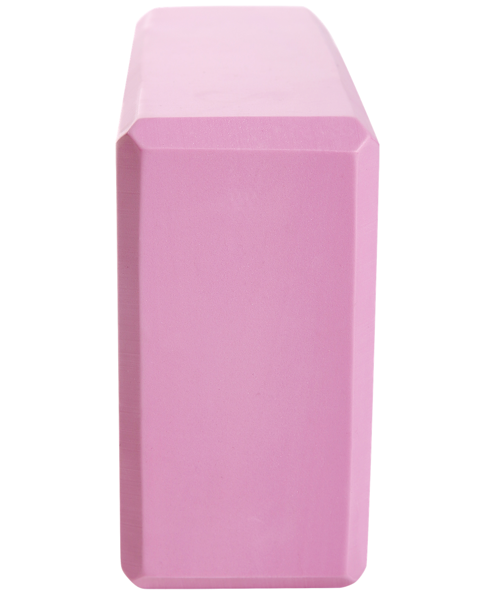Блок для йоги YB-200 EVA, розовый пастель