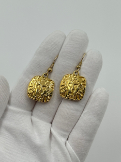Серьги со львами Anne Klein