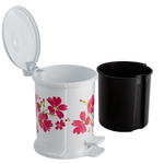 Ведро для мусора с педалью 18л с рисунком "Астра", устойчивое