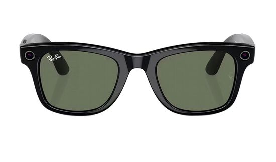 Умные очки Ray-Ban Meta Wayfarer RW4006 601/7150 Shiny Black G15 Green