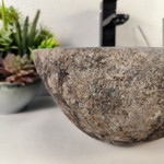 Каменная раковина из речного камня RS-05426 (36*31*15) 0855 из натурального камня