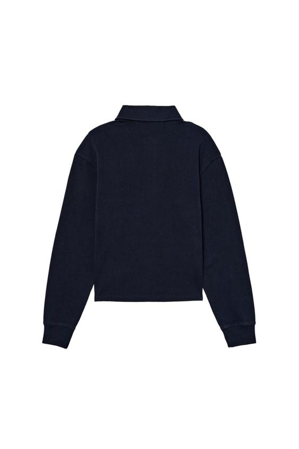 ZARA X BENITO ANTONIO ХЛОПКОВАЯ ФУТБОЛКА-ПОЛО С ДЛИННЫМИ РУКАВАМИ, СИНИЙ
