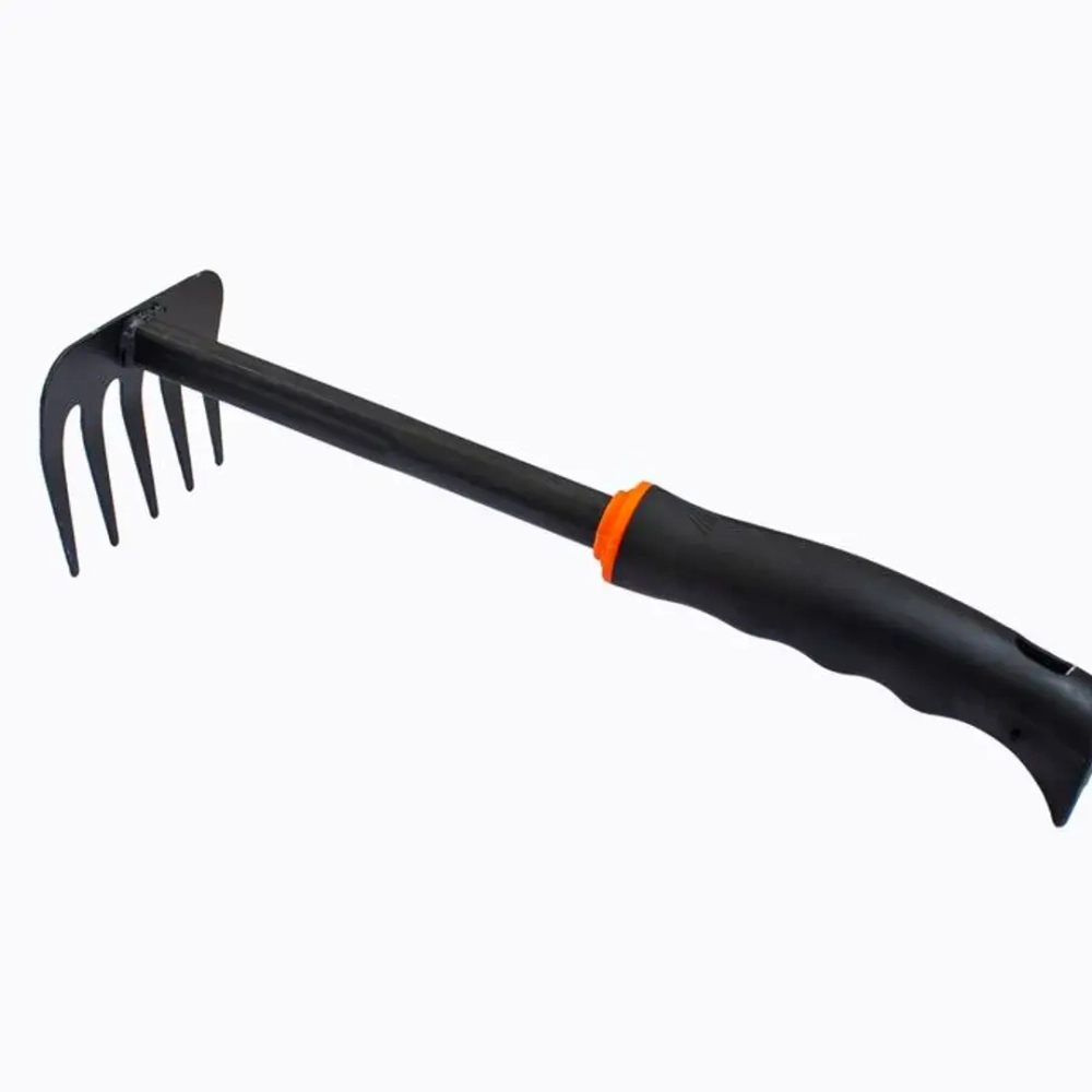 Грабли мини с пластиковой рукояткой(5-зуб., L-300мм) WMC TOOLS WMC-TG2103024-D
