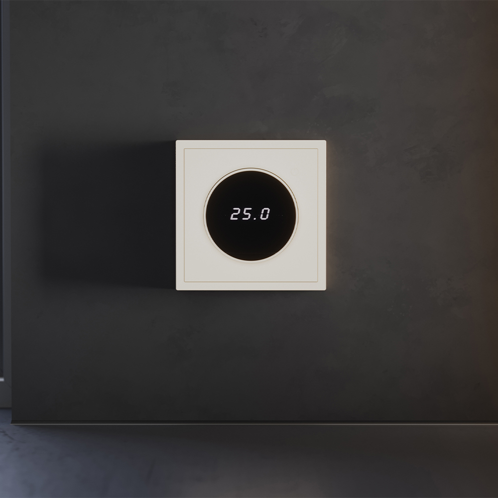 Терморегулятор электронный VOLTUM S70 с индикацией и датчиком, для теплого пола, (хлопок)