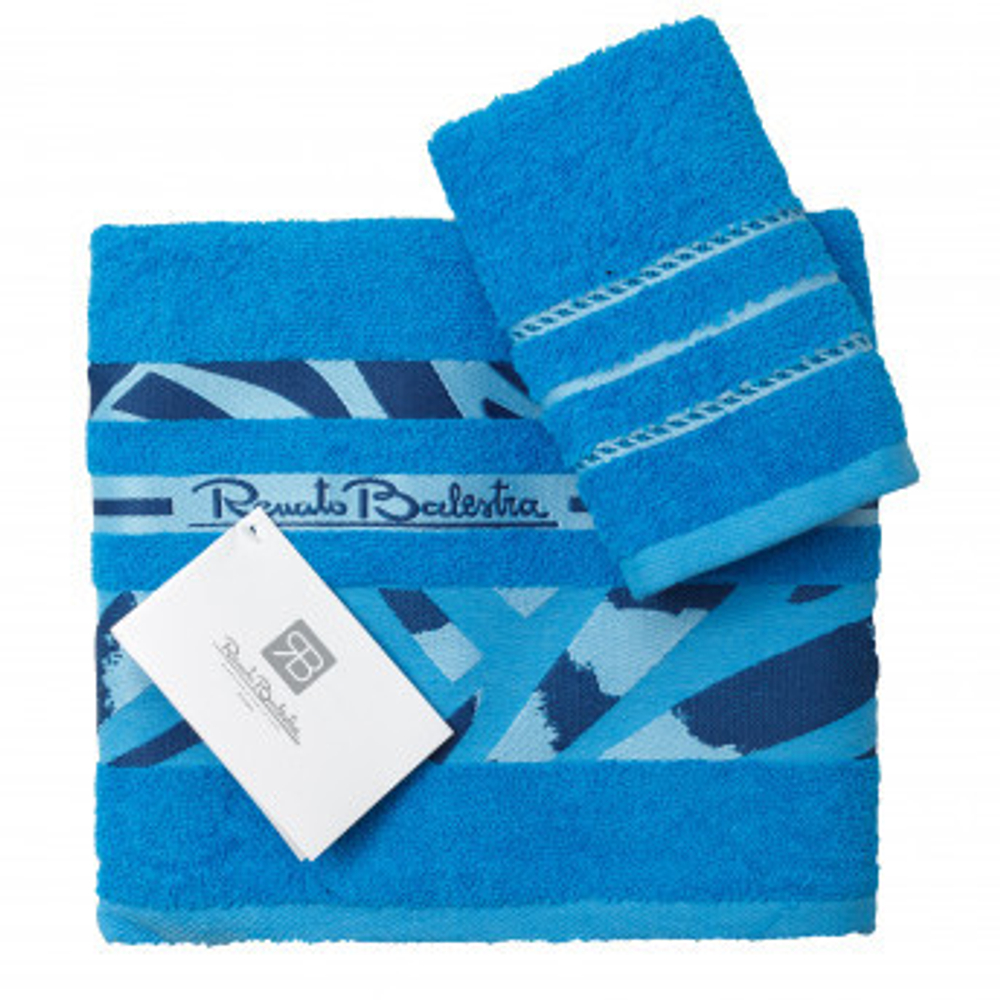 Набор полотенец 2шт Renato Balestra Этиопия Azzurro голубой