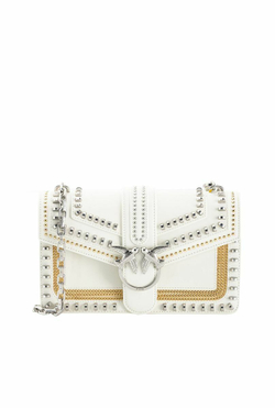 CLASSIC LOVE BAG MIX STUDS - white