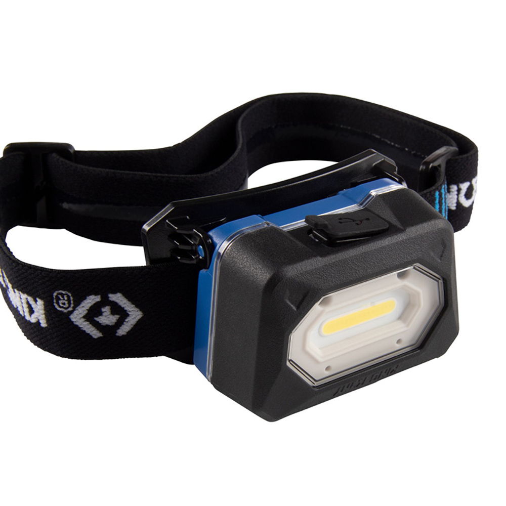 KING TONY (9TA522) Фонарь светодиодный, налобный, 1 Led COB, 3,7 В