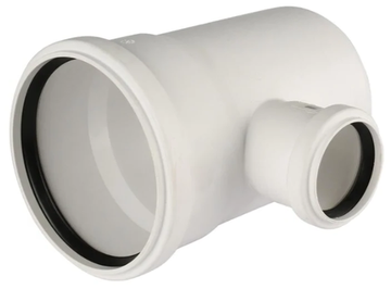 Тройник Sinikon Comfort 110x50 мм 87° канализационный (арт. 510035.K)