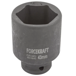 Головка ударная глубокая 3/4'', 43мм (6гр.) FORCEKRAFT FK-46510043