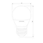 Светодиодная лампа Mini Classic LED 9W 6500K E27 BLE2764