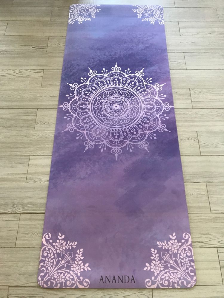 Коврик для йоги Ananda mandala 183*68*0,3 см из микрофибры и каучука