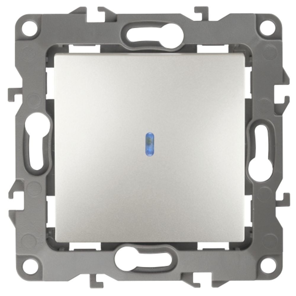 12-1102-15 ЭРА Выключатель с подсветкой, 10АХ-250В, IP20, Эра12, перламутр